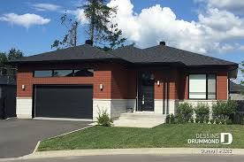 Maisons ericlor conçoit le plan de votre maison avec un garage double intégré. Plan Maison 2 Chambres 1 S Bain Garage 3282 Dessins Drummond