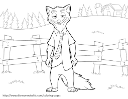 Free Printable Nick Wilde Zootopia Coloring Page Sheet Zootopia Coloring Pages Lego Coloring Pages Coloring Pages