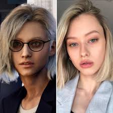 Julia Voth as the face model for Jill Valentine in Resident Evil