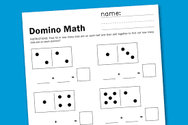 Domino Addition Paging Supermom Free Math Worksheets Line Math Math Addition