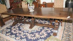 Delivery and installation by professional table fitters included. 10ft Mead Oak Trestle Refectory Dining Table