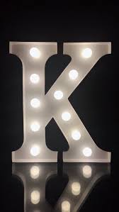Metal White Letter K Marquee Letter Light 9height Light Etsy Lighted Marquee Letters Light Letters Light Up Letters