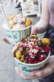 These handcrafted ice rolls are made right in front of you off of ice pans, watching how. My Vibrant Kitchen A Vegan In London Ice Cream And Waffles At Yorica The Best Ice Cream In Town Http Myvibrantkitchen C London Dessert Vegan Sweets Eat