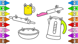 Check spelling or type a new query. Drawing Kitchen Utensils Coloring Page Kitchen Kitchen Utensils For Kids Youtube