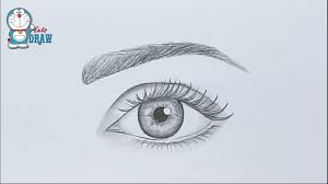 Easy Way To Draw A Realistic Eye For Beginners Step By Step Youtube Eye Drawing Eye Drawing Tutorials Eyeball Drawing