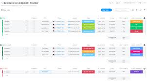Create and download custom sized papercraft and packaging templates for free! Business Development Tracker Template Monday Com