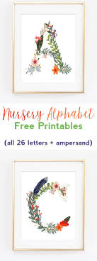 Alphabet maze pack to practice abcs with cute themed mazes; Nursery Alphabet Printables Free Woodland Wall Art All Crafty Things