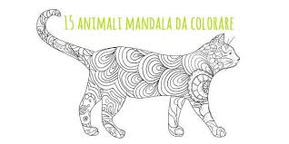 Mandala 15 Animali Da Colorare Scarica Gratis Greenme Mandala Animali Disegni