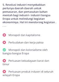 Soal dan jawaban tentang revolusi industri. Revolusi Industri Banyak Didukung Oleh Berbagai Penemuan Penting Seperti Mesin Uap Kompas Mesin Brainly Co Id