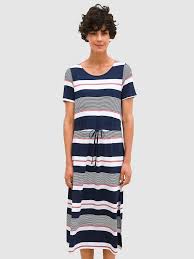 Hochwertige, sehr angenehme, weiche und elastische baumwollqualität. Dress In Jerseykleid In Ringeloptik Klingel
