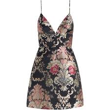 Zimmermann Mischief Wallpaper Dress Floral Dresses Short Jacquard Dress Flower Pattern Dress