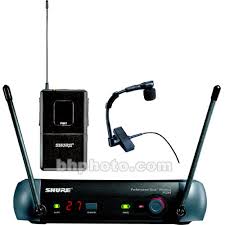 shure pgx series wireless microphone system includes pgx4 receiver pgx1 bodypack transmitter and wb98 clip on instrument microphone l5 644