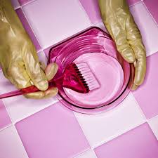 So i took baking soda and ajax liquid soap. The At Home Hair Coloring Rules For Not Ruining Your Bathroom Racked
