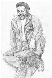 تشي جيفارا بريشة شهاب المقرمي art drawings art drawings