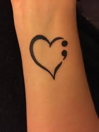 113 Cute Semicolon Tattoo Ideas Meanings Media Democracy Semicolon Tattoo Semicolon Heart Tattoo Tattoos
