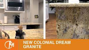 New colonial dream is an attractive and popular granite from india that is has a diverse range of you truly cannot go wrong with installing new colonial dream granite. New Colonial Dream Granite Kitchen Countertops Ii Youtube