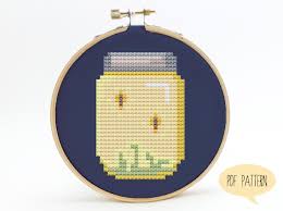 Cross stitch patterns shop our collection of professionally designed counted cross stitch patterns. Firefly Jar Cross Stitch Pattern Free Downloadable Pdf Bee S Beautiful World