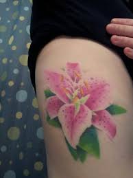 Are you looking for the best images of watercolor lily tattoo? 64 Stargazer Lily Tattoos Ideas