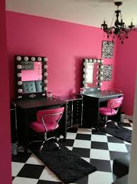 Black And Pink Room Vanity Room Beauty Room Vanity Room Black Vanity