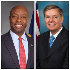 These Are South Carolina Senators Tim Scott And Lindsey Graham They Sold Me My Fellow South Carolinians And This Nation To The Telecom Lobby For The Combined Price Of 134 722 Southcarolina