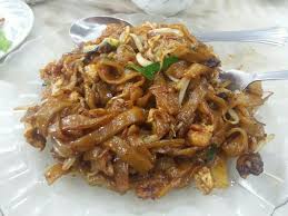 Kuey teow goreng kerang stall. Kalori Kuey Teow Goreng Daging