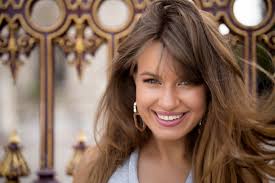 Wallpaper look, girl, face, smile, mood, hair, portrait, Alina for mobile  and desktop, section девушки, resolution 5724x3816