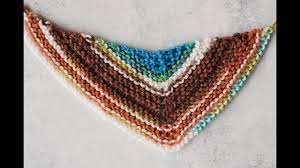 7 new inspiring free shawl patterns, knit tops & more. Knit Asymmetrical Shawl Stitch Tutorial Youtube