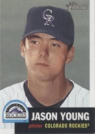 2002 Topps Total #941 Jason Young Colorado Rockies RC