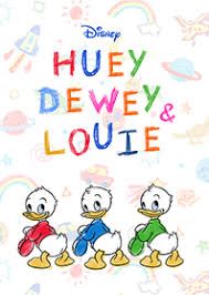 Huey, dewey, and louie also starred in the 1990's series quack pack, in which the three were portrayed as teenagers and their full names were given as hubert, deuteronomy, and louis duck. Huey Dewey And Louie Line Design Line Store