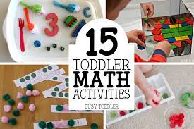 Using things that are already springy, they'll have a blast learning and you'll have a blast teaching! 15 Toddler Math Activities Busy Toddler