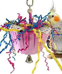 Amazon Com Bonka Bird Toys 1058 Happy Birthday Bird Toy Parrot Cage Craft Cockatiel Parakeet Budgie Conure Foam C Foraging Bird Toys Bird Toys Cockatiel Toys
