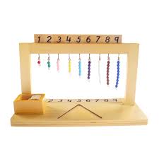 Try playing kindergarten math games. Colored Beads Wooden Montessori Math Materials Toys Kids Kindergarten Gift Preschool Kindergarten Educational Materials Home Garden