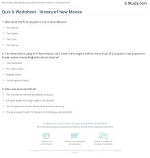 How much water area does new mexico have in square miles? Quiz Worksheet History Of New Mexico Study Com