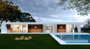 Planos de casas de una planta de 150 m2 ,para ditribuir segun las necesidades de los clientes, salón comedor ,2 dormitorios, uno con vestidor,cocina con lavadero , 2 baños completos. Diseno De Chalets Modernos En Galicia Construccion Y Reformas