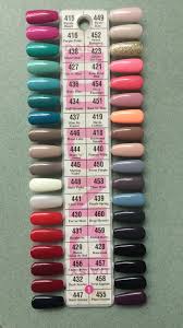 dnd daisy gel polish color sample chart palette display new