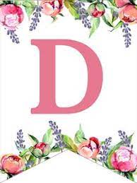 Download free pdf files to make your own floral letter banner for any occasion! Floral Free Printable Alphabet Letters Banner Paper Trail Design Printable Banner Letters Birthday Banner Free Printable Free Printable Alphabet Letters