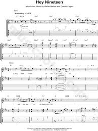 Steely dan schedule & tickets. Steely Dan Hey Nineteen Guitar Tab In F Minor Download Print Sku Mn0088668