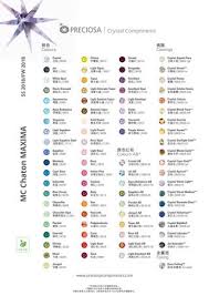 Maxima Colour Chart By Preciosa Crystal Components Issuu