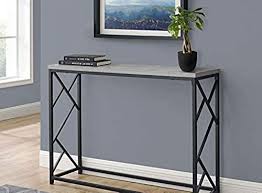 New Narrow Wall Table Draper Console Table 44 L Gray Metal Base Open Shelf Designed For Your Small Livin In 2020 Modern Accent Tables Small Space Living Wall Table