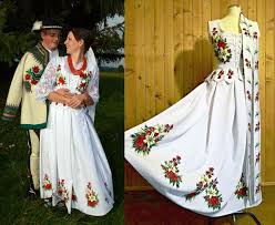 Growing Trend Handpainted Wedding Dresses Inspired By Folklore Of Polish Highlanders Dresses Fashion Wedding Dresses