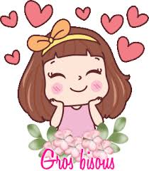 CHEZ MAMIETITINE | Image de bisous, Gif animé bisous, Image bisous