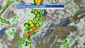 The warning was issued at 8:45 p.m. Severe Thunderstorms Roar Across Southwestern Ontario Ctv News