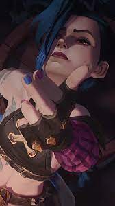 Jinx Finger Gun Arcane Wallpaper iPhone Phone 4K #5311e