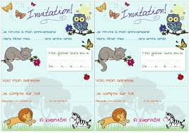 Des cartes de carte invitation anniversaire adulte à envoyer sur toute la planète. Carte D Invitation D Anniversaire Theme Animaux
