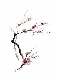 Set Of 4 Cherry Blossom Watercolor Painting Pink Tree Art Etsy Cherry Blossom Watercolor Cherry Blossom Art Watercolor Flowers Paintings