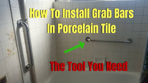 I've got to install handicap bars in the shower stall and bathroom wall. How To Install Bathroom Grab Bars Youtube