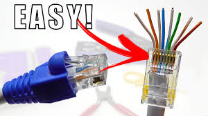 If you have a crimping tool, strip away a portion of the sheath, untangle and arrange the wires in the correct order, fit them into the connector, and use the crimping part of your tool to squeeze the small pins into the wires and secure the connector. How To Wire Up Ethernet Plugs The Easy Way Cat5e Cat6 Rj45 Pass Through Connectors Switched On Network