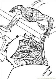 Print coloring of spiderman and free drawings. Spiderman Hit The Face Of The Enemy Coloring Page For Kids Free Spiderman Printable Coloring Pages Online For Kids Coloringpages101 Com Coloring Pages For Kids