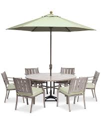 Furniture Wayland Outdoor Aluminum 7 Pc Dining Set 60 Round Outdoor Dining Table 60 Round Dining Table Outdoor Dining Set