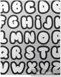 If you're interested in creating a font with bitfontmaker, all you need to do is draw ea. Poster Graffiti Font Alphabet Verschiedenen Buchstaben Vektor Pixers De